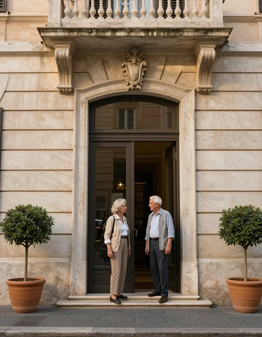 Banco dello sportello con cartelle ordinate